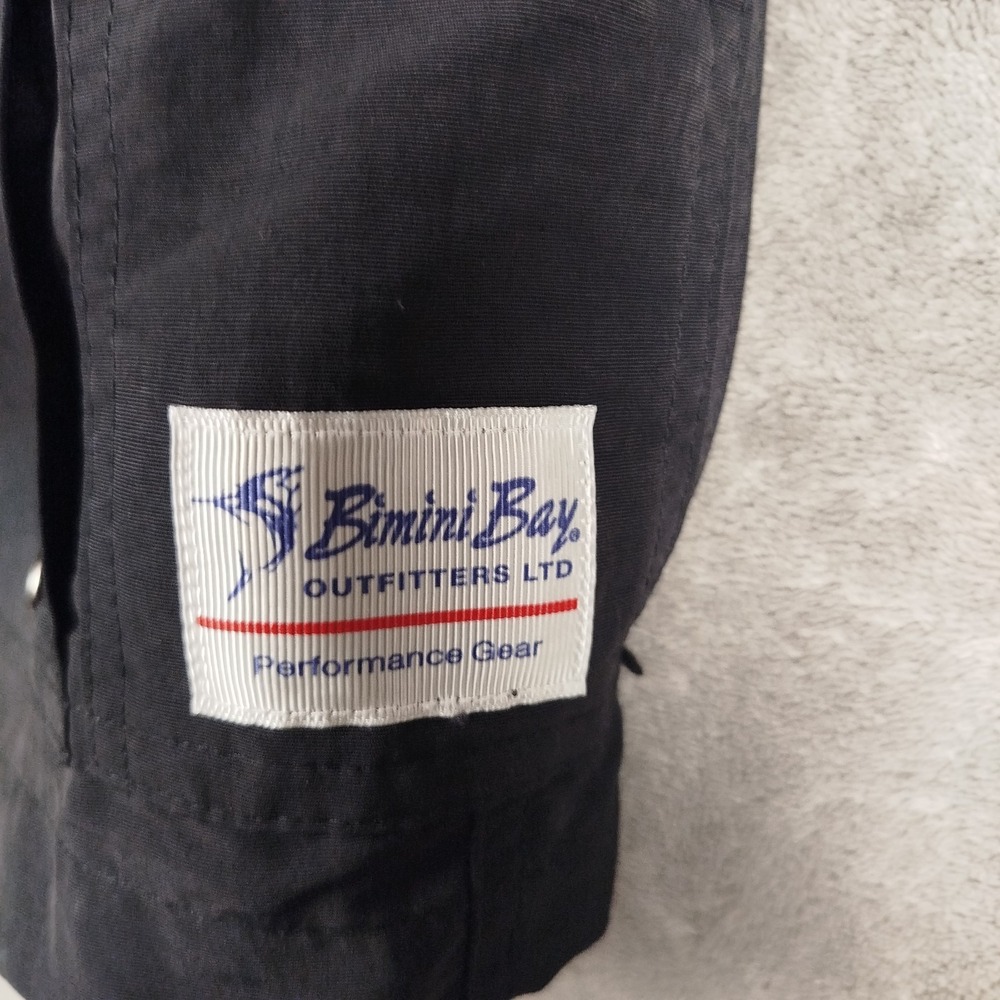 Bimini Bay Black Cargo Shorts Mens 42 Fishing Hiking Outdoors Casual Elastic - Picture 4 of 6